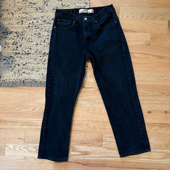 Vintage Levi’s slim straight washed black jeans - Picture 1 of 5